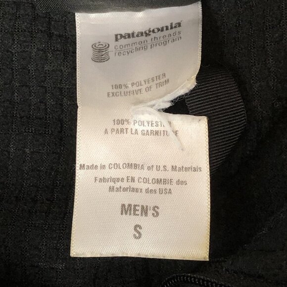 Patagonia Mens Lightweight R4 POLARTEC Fleece Black Zip Up Jacket Small 36151 - Picture 6 of 9
